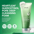 Heartleaf BHA Pore-Cleansing Foam Face Wash Texture Swatch – Formula Close-Up | Lumeal California