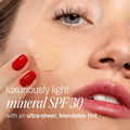 Mineral SPF 30 Zinc Oxide Sunscreen Texture Swatch – Formula Close-Up | Lumeal California