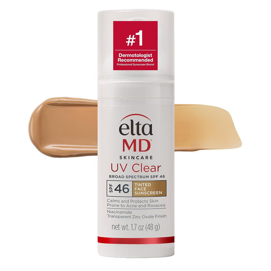 Tinted SPF 46 Face Sunscreen with Zinc Oxide for Acne-Prone Skin – Front Bottle Shot | Lumeal California