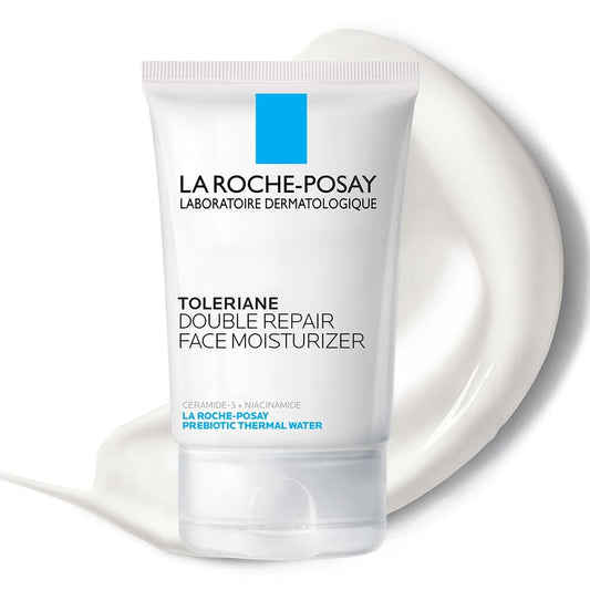 Double Repair Face Moisturizer with Ceramide & Niacinamide – Front Bottle Shot | Lumeal California