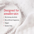 Gentle Cream-to-Foam Face Wash for Sensitive Size & Scale Reference Shot