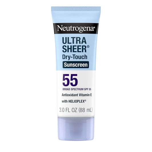 Dry-Touch SPF 55 Sunscreen for Face & Body No White Cast – Front Bottle Shot | Lumeal California