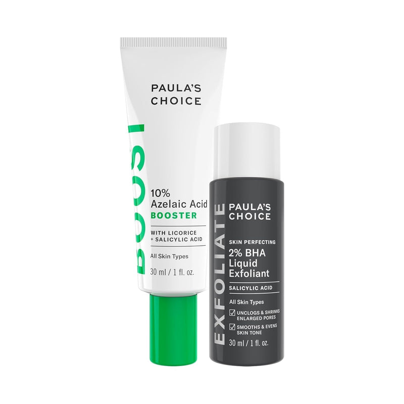 Azelaic Acid 10% + BHA 2% Liquid Exfoliant Bundle – Front Bottle Shot | Lumeal California