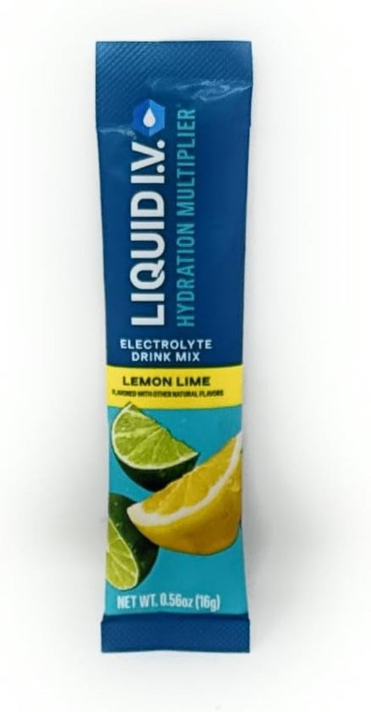 Lemon Lime Electrolyte Drink Mix Hydration Multiplier 50-Pack – Front Bottle Shot | Lumeal California