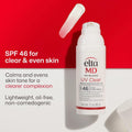 Oil-Free SPF 46 Face Sunscreen with Texture Swatch – Formula Close-Up | Lumeal California