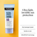 Dry-Touch SPF 55 Sunscreen for Face Key Ingredients & Active Formula Highlight