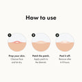 Original Hydrocolloid Acne Pimple Patches for Size & Scale Reference Shot