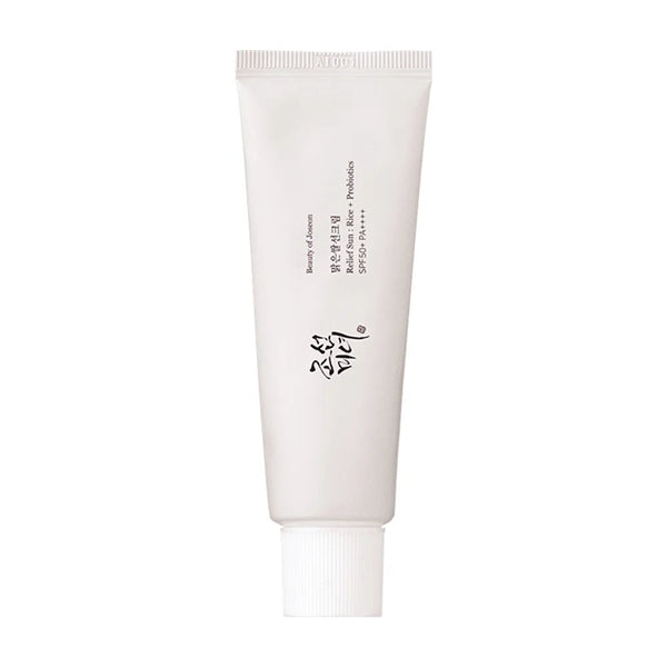 Rice & Probiotic SPF 50 Sunscreen Cream for Face Unscented – Front Bottle Shot | Lumeal California