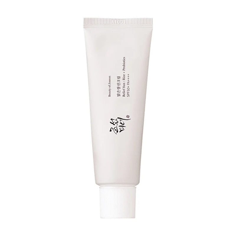 Rice & Probiotic SPF 50 Sunscreen Cream for Face Unscented – Front Bottle Shot | Lumeal California