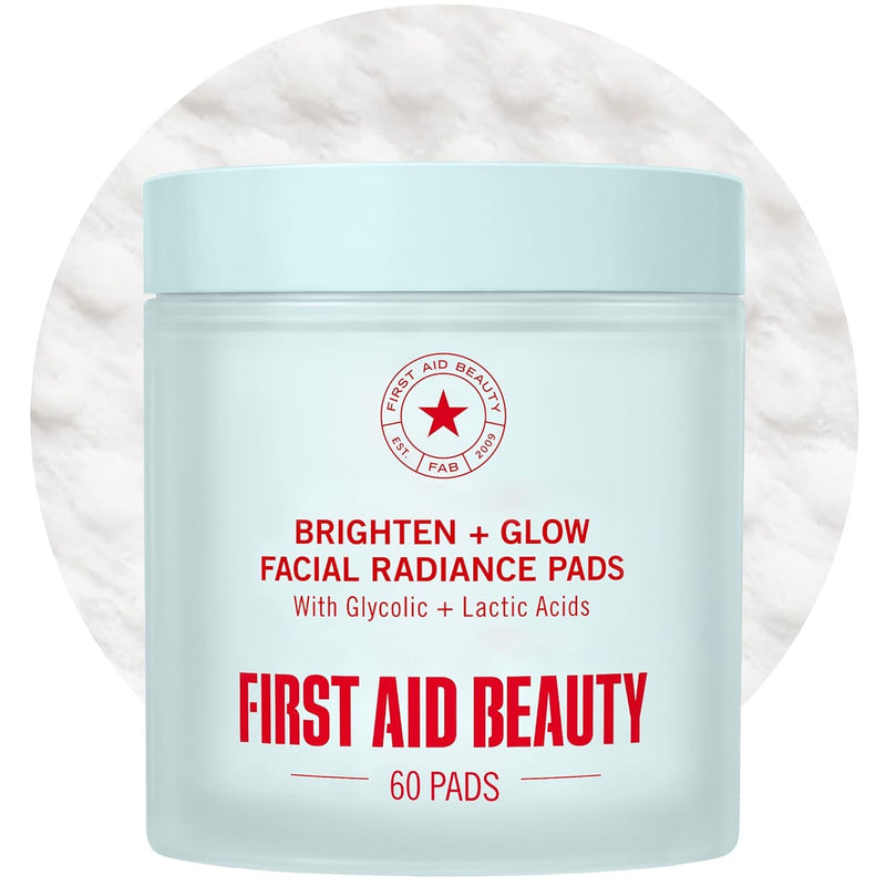 AHA + BHA Exfoliating Face Pads for Brighter Skin – Front Bottle Shot | Lumeal California