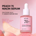 Peach Niacinamide Glow Serum with Vitamin Key Ingredients & Active Formula Highlight