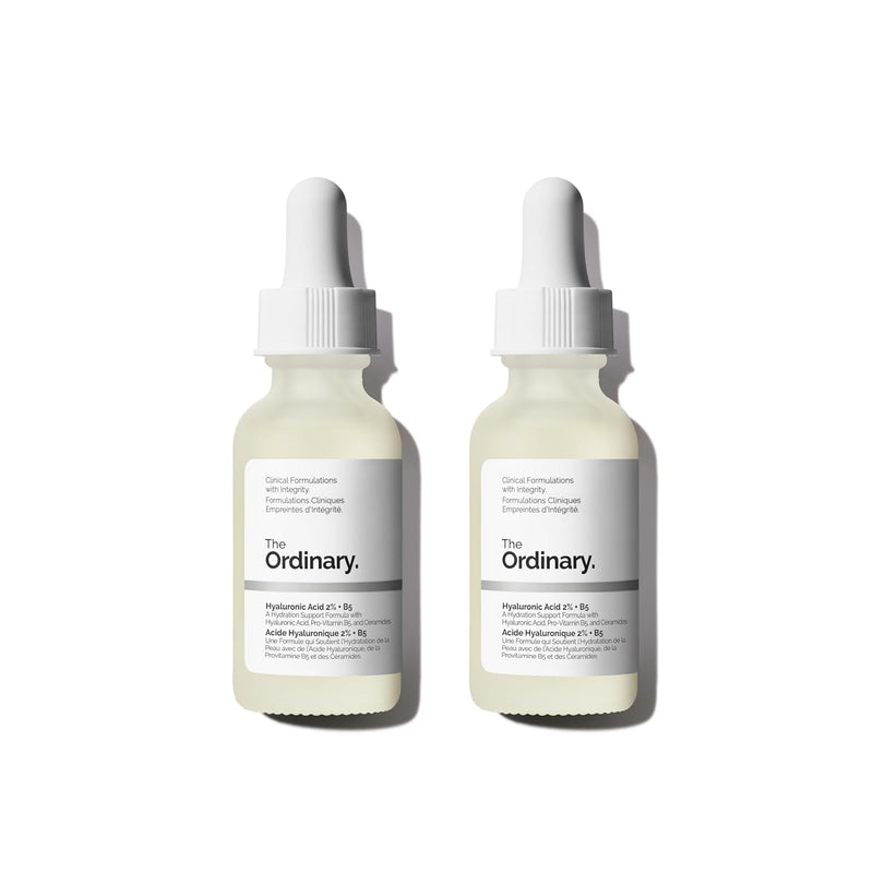 Hyaluronic Acid 2% + B5 + Ceramides Deep Hydration Serum 2-Pack – Front Bottle Shot | Lumeal California