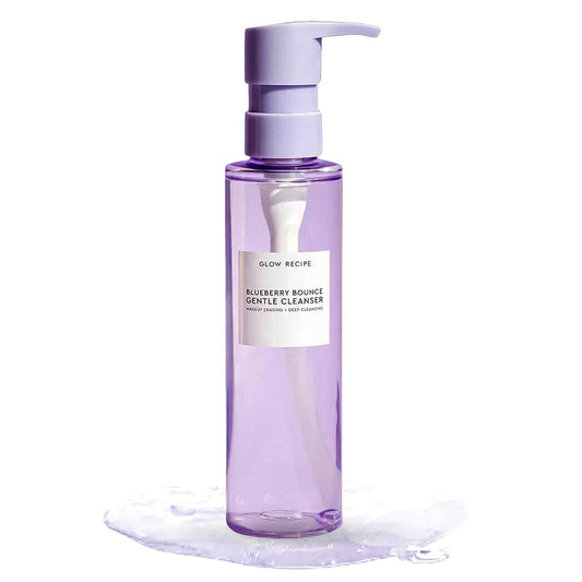 Blueberry AHA Foaming Face Wash & Clarifying Mask – Front Bottle Shot | Lumeal California