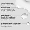 Foaming Facial Cleanser + Pore-Reducing Toner Packaging & Full Ingredient Label | Lumeal CA