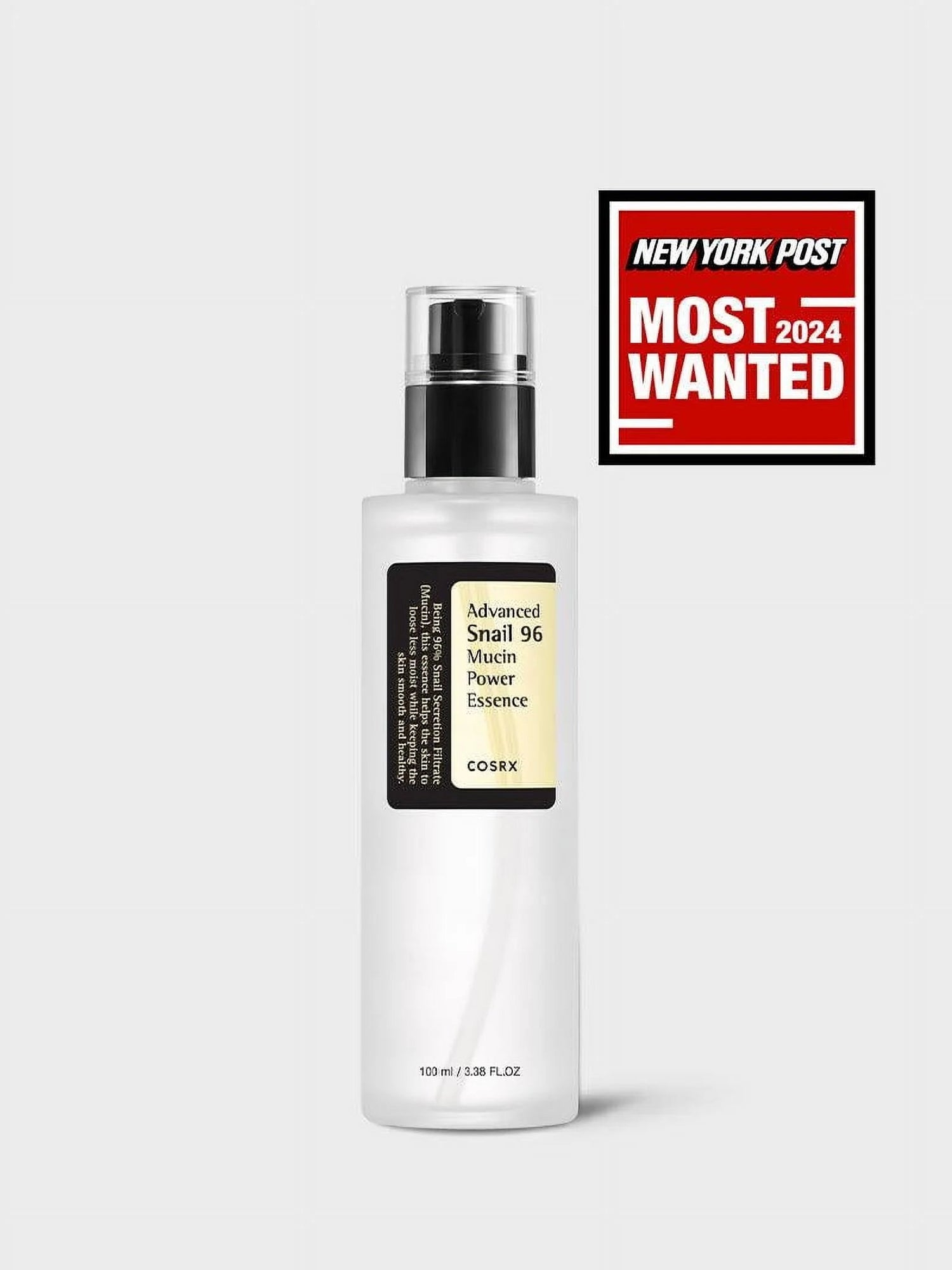 Snail Mucin 96% Power Essence for Glowing Hydrated Skin – Front Bottle Shot | Lumeal California