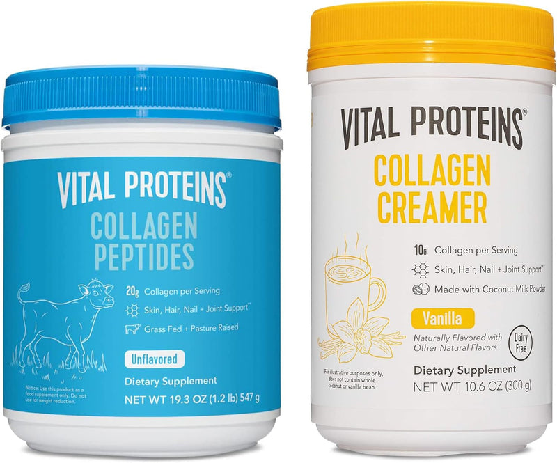 Collagen Peptides Vanilla Creamer Powder for Hair Skin & Nails – Front Bottle Shot | Lumeal California