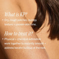 AHA 10% Body Scrub for Keratosis Packaging & Full Ingredient Label | Lumeal CA