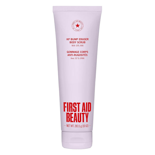 AHA 10% Body Scrub for Keratosis Pilaris – 8oz – Front Bottle Shot | Lumeal California