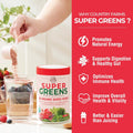 Organic Super Greens Berry Powder with Packaging & Full Ingredient Label | Lumeal CA