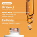 Vitamin C 15% Serum + Vitamin Packaging & Full Ingredient Label | Lumeal CA