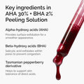 AHA 30% + BHA 2% Exfoliating Key Ingredients & Active Formula Highlight
