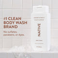 Natural Coconut & Vanilla Body Wash Texture Swatch – Formula Close-Up | Lumeal California