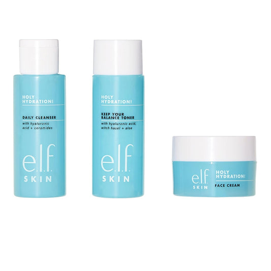 Hydrating Skincare Mini Kit | Cleanser Toner & Moisturizer – Front Bottle Shot | Lumeal California