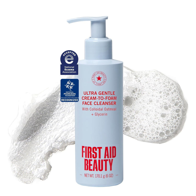 Gentle Cream-to-Foam Face Wash for Sensitive Skin – Front Bottle Shot | Lumeal California