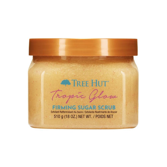 Tropic Glow Sugar Body Scrub with Shea Butter for Glowing Skin – Front Bottle Shot | Lumeal California