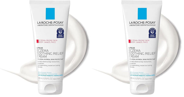 Colloidal Oatmeal Eczema Relief Cream for Face & Body 2-Pack – Front Bottle Shot | Lumeal California